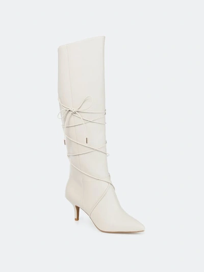 Journee Collection Women's Tru Comfort Foam Extra Wide Calf Kaavia Boot In White