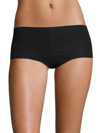 Hanro Invisible Cotton Hi-cut Brief In Black019