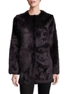 ADRIENNE LANDAU Rabbit Fur Coat