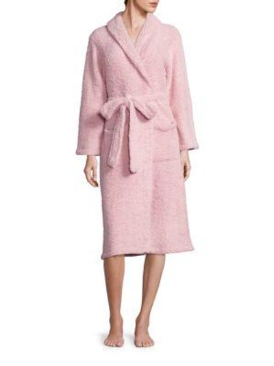 Barefoot Dreams Cozychic Dressing Gown In Dusty Rose