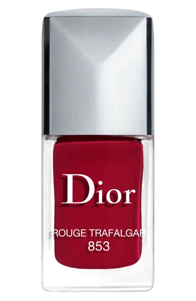 Dior Vernis Gel Shine & Long Wear Nail Lacquer In 853 Rouge Trafalgar