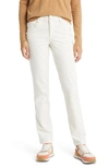 Wit & Wisdom 'ab'solution Corduroy Straight Leg Pants In Blal-blanched Almond
