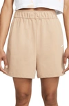 Nike Women's  Sportswear Jersey Shorts In Hemp/white
