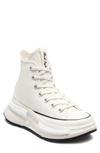 Converse Run Star Legacy Cx High Top Platform Sneaker In Egret Black White