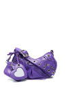 Balenciaga Extra Small Le Cagole Lambskin Shoulder Bag In Purple