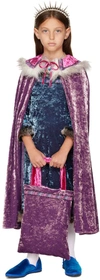 Anna Sui Ssense Exclusive Kids Purple Prince Halloween Cape In Lavender Multi