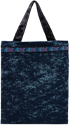 Anna Sui Ssense Exclusive Kids Blue Halloween Tote In Slate Blue Multi