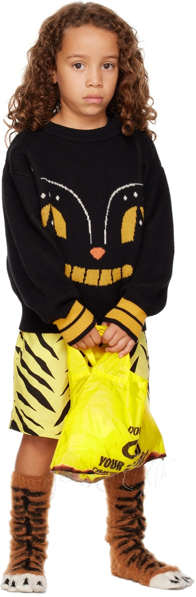 Perks And Mini Ssense Exclusive Kids Black Lil' Creepz Sweater