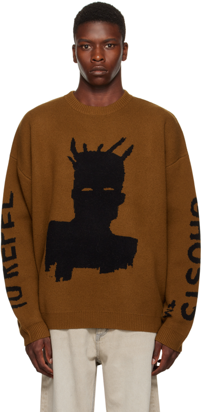 Etudes Studio Brown Jean-michel Basquiat Edition Rei Self Portrait Sweater