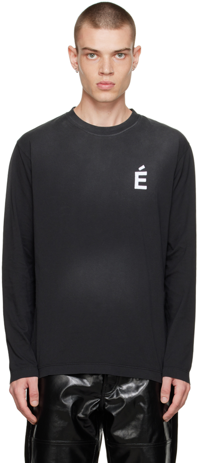 Etudes Studio Ssense Exclusive Black Wonder Long Sleeve T-shirt