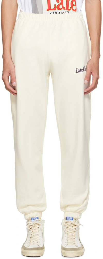 Late Checkout Off-white Issa Jean Lounge Trousers In Gelb