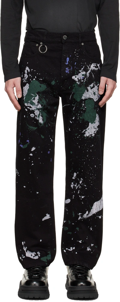 Etudes Studio Black Paint Splatter Jeans