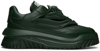 Versace Odissea Chunky Leather Trainers In 1ge10 Dark Forest Gr