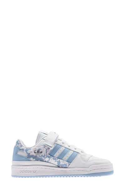 Adidas Originals Forum Low Sneaker In Ftwr White/ Sky/ Legend Ink