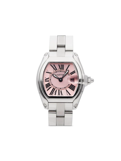 Pre-owned Cartier  Roadster 36mm In Pink