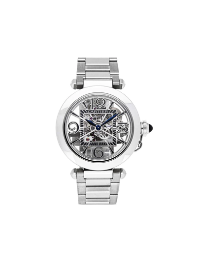 Pre-owned Cartier  Pasha 41mm In Silver