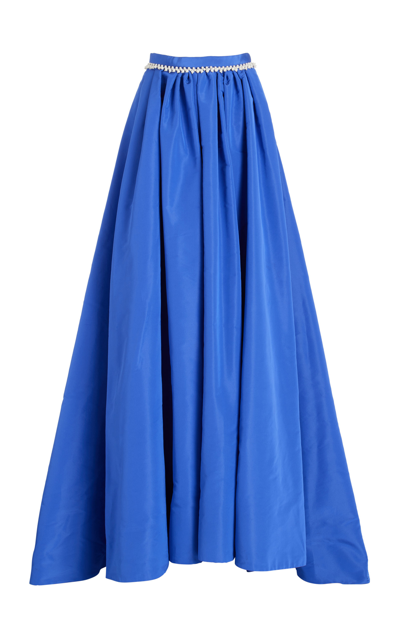 Rosie Assoulin Women's Ball Silk Skirt In Blue