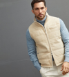 BRUNELLO CUCINELLI SUEDE AND CASHMERE REVERSIBLE GILET