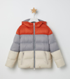 BRUNELLO CUCINELLI COLOUR-BLOCK QUILTED JACKET (4-12 YEARS)