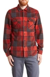 Union Cascade Buffalo Plaid Microfleece Button-up Shirt In Burrow