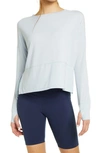 Zella Full Range Long Sleeve T-shirt In Blue Feather