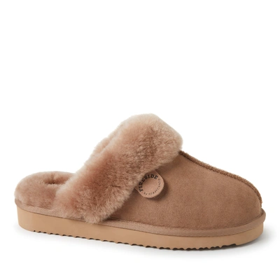 Dearfoams Fireside By  Women's Sydney Shearling Scuff Slippers In White