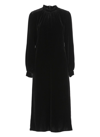 BOUTIQUE MOSCHINO BOUTIQUE MOSCHINO MOCK NECK VELVET MIDI DRESS