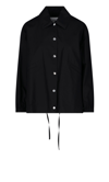 Jil Sander Black Logo-print Jacket In Black