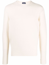 Drumohr Long-sleeve Knitted Jumper In Neutro