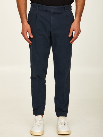 Pt01 Pleated Trousers In Blue