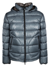 Herno 7 Den Bomber Jacket In Azzurro
