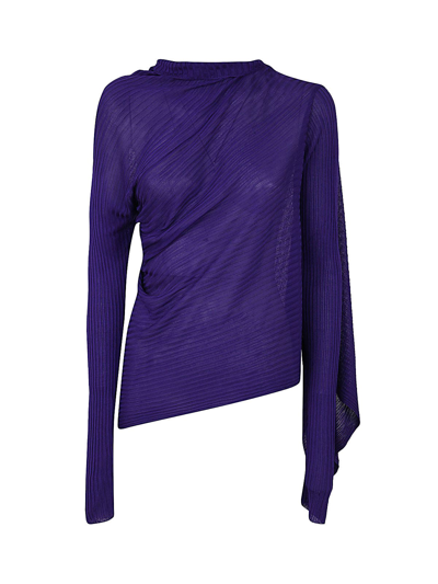 Marques' Almeida 's Purple Draped Dress