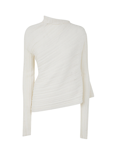 Marques' Almeida 's Black Draped Jumper In Beige