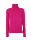 Drumohr Turtle Neck In Fuchsia