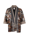 Antonio Marras Patterned Open Jacket In Brown Beige