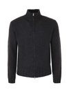 Filippo De Laurentiis Long Sleeve Full Zip In Anthracite