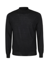 Filippo De Laurentiis High Neck Merino Wool Pullover In Black