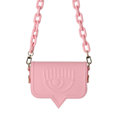 Chiara Ferragni Eyelike Small Pink Crossbody Bag In Rosa