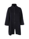 Gianluca Capannolo Vivien Coat With Zip In Dark Chocolate