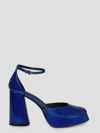 Roberto Festa Nicla Platform-sole 100mm Pumps In Blue