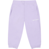PALM ANGELS LILAC SWEATPANTS FOR BABY GIRL WITH WHITE LOGO