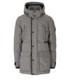 MOOSE KNUCKLES MOOSE KNUCKLES VALLEYFIELD 2 GREY HOODED DOWN JACKET