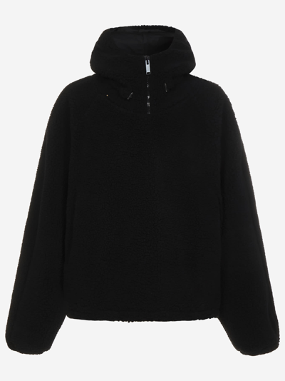 Fourtwofour On Fairfax Logo Embroidery Hooded Jacket In Black
