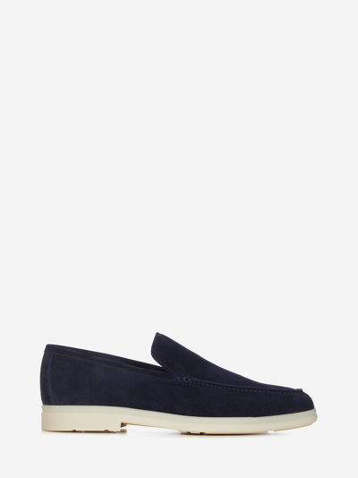 Church's Greenfield - Soft Suede Loafer In Blue