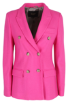 Seventy Double-breasted Blazer In Fuxia