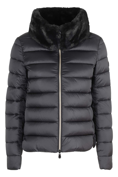 Save The Duck Mei Quilted-finish Padded Jacket In Black
