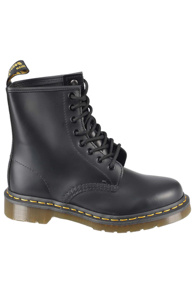Dr. Martens' 1460 8 Eye Boot In Black Smooth