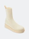 Journee Collection Women's Tru Comfort Foam Ebby Bootie In Cream