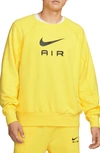 Nike Men's  Sportswear Air French Terry Crew In Yellow