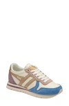 Gola Classics Daytona Quadrant Sneaker In Offwhite/ Vistablue/ Goldlily